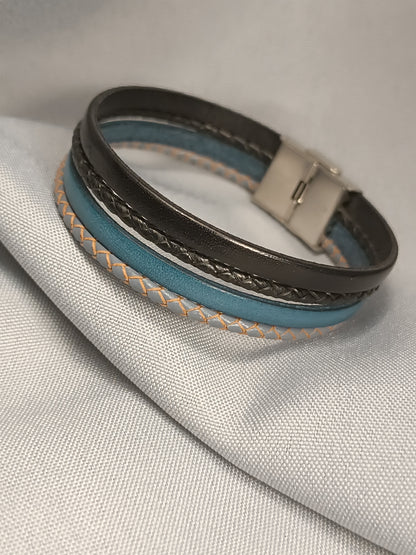 Hugo - Bracelet cuir véritable